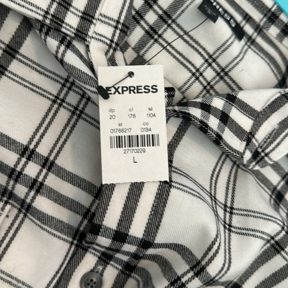Express Plaid Flannel new w/tag - Picture 4 of 4
